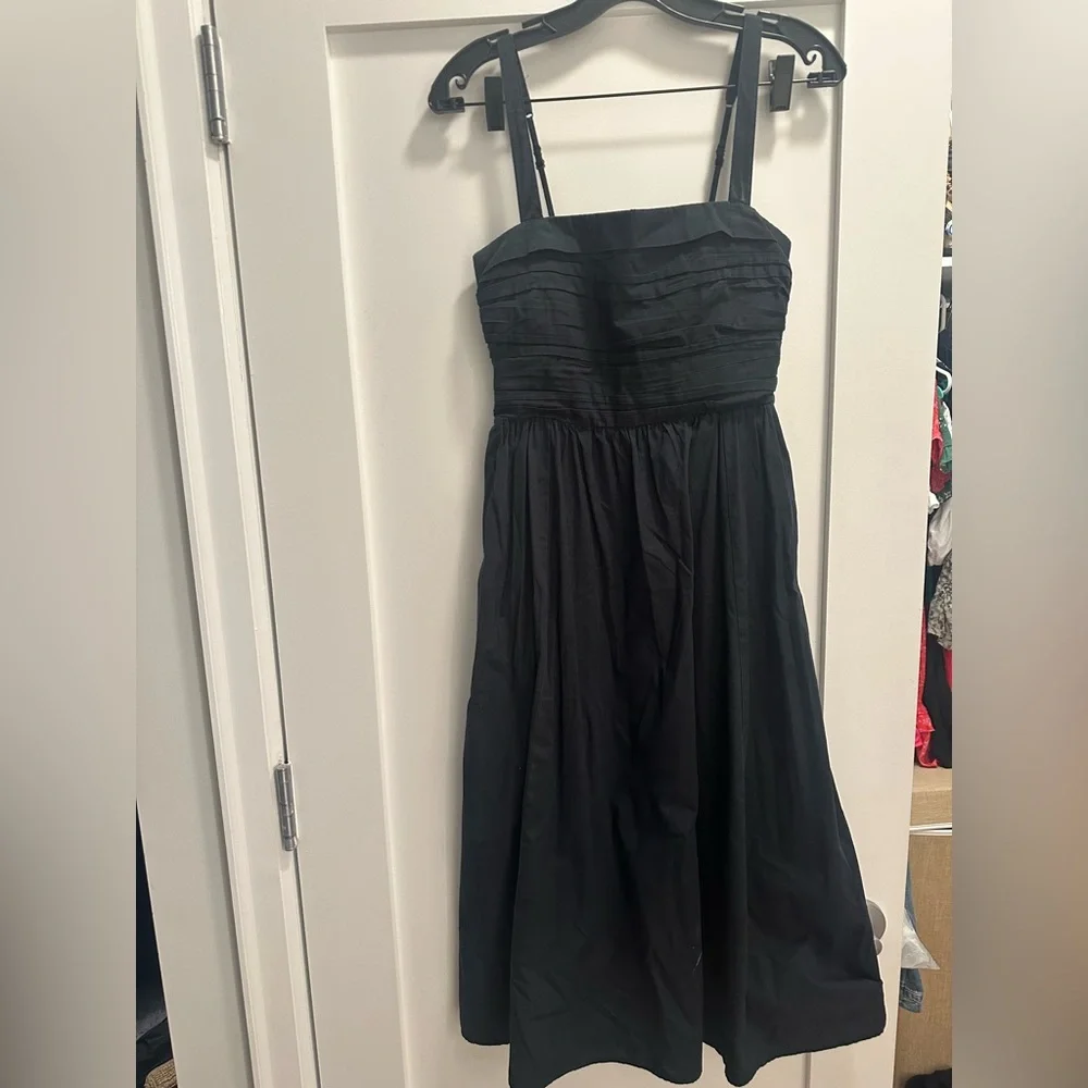 Abercrombie & Fitch Black Square-Neck Maxi Dress